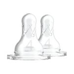Level 4 Silicone Narrow Bottle Nipples 2 Pack