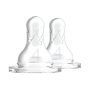 Level 4 Silicone Narrow Bottle Nipples 2 Pack