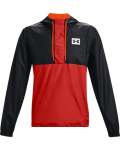 Men's Ua Woven Alma Mater Anorak Jacket - Radiant Red LG