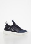 Polo Kids Elastic Lace Up Knit Sneaker - Navy
