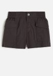 Cotton Cargo Shorts - Black