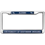 Southern Indiana Alumni Logo Full Size Standard License Plate Metal Frame