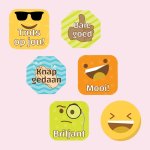 Emoji Merit Labels - Afrikaans
