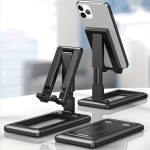 Folding Portable Waterproof Rotating Mobile Phone Holder For Android Mobile Phone Live Video Desktop Holder