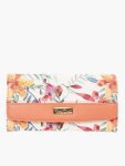 Pierre Cardin Aasha Floral Bifold Purse In Orange - Orange Onesize