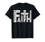 Faith Over Fear Christian Jesus Faith Retro Christian T-Shirt