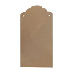 Wooden Scalloped Board Medium 21X11X0.6CM