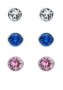 Swarovski Surgical Steel Earrings - Sapphire