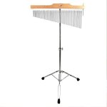 Ennbom Bar Chimes With Adjustable Stand 25 Note 36 Note Single-row Wind Chime Musical Percussion Instrument 36 Note Frosted Silv