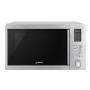 Smeg MOE34CXI2 Countertop Microwave – Silver Inox