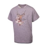 WBG105 Grey Mel Impala Fable Girls Tee - 7 To 8