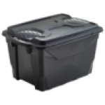 Brico Black Storage Box 40L