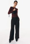 Boat-neck Body - Burgundy