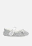 PoP Candy Bowknot Metallic Pumps - Silver