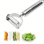 1PC Stainless Steel Grater For Vegetable And Fruit Peeling And Grating Kitchen Tool For Outdoor Camping Cooking