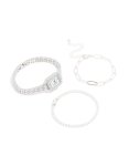 Silver Vintage Watch & Bracelet Pack