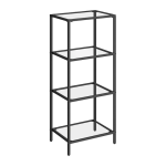 Galway 4-TIER Glass Display Table Black