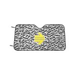 Momo Freccia Black & White Windscreen Sunshade - Medium 140X70CM - Autostyle Motorsport South Africa