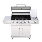 Cadac 5 Burner Commander Gas Braai – Stainless Steel