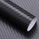 1PC Self-adhesive Carbon Fiber Vinyl Wrap - Uv Resistant Waterproof Auto Door Sill & Bumper Protector Film
