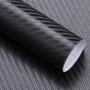 1pc Self-Adhesive Carbon Fiber Vinyl Wrap - UV Resistant Waterproof Auto Door Sill & Bumper Protector Film