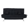 Torres Sleeper Couch - Fabric Re - Black