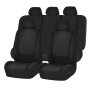 9-PIECE Universal Fit Seat Cover Set With Sponge Filler Polyester Car Seat Protectors Dust-proof Vehicle Cushion Covers Auto Interior Accessories