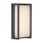 Eurolux Outdoor Wall Lantern Light Qubo Grey Qubo Grey