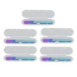 Glass Nail Files 5PCS Double Sided Physical Polishing For Secure & Safe Manicure Reusable Nail File For Home salon diy Nail Art