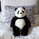 Delicious Monsters Scatter Cushion Black & White Spot