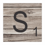 Tear Resistant Scrabble Letter S