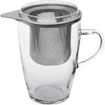 Tea Glass With Metal Strain