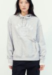 Motif-front Hoodie - Grey
