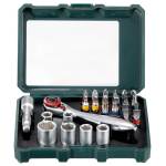 Metabo Bit Box And Ratchet Set “sp” 26 Pieces