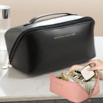 1PC Toiletry Wash Bag Large Capacity Makeup Zipper Pouch Waterproof Portable Pouch Make Up Organizer With Divider And Handle