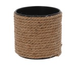 Flower Pot Metal Jute 12X12X12