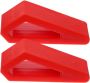 Adjustable Red Laptop Stand 2PCS Portable Laptop Holder Computer Riser