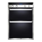 ELBA Elio 60CM Multifunction Electric Double Oven-stainless Steel And Black Glass Finish