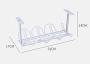 Under Desk Cable Management Tray Cable Organizer For Wire Management. Plastical Wire Cable Tray For Office And Home