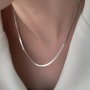 1pc Simple And Stylish Ladies Necklace Stainless Steel Clavicle Chain Minimalist Clavicle Necklace Jewelry For Women