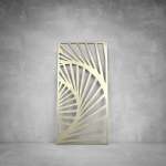 Laser Cut Screen - Design 085 - 2000 X 1000 X 20 Matt Gold Outdoor