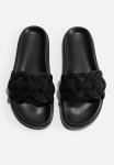 Intertwined-strap Sandals - Black