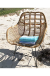 Rattan Chair With Arm Rest