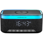 Volkano Radiant 2 Alarm Clock With Wireless Charging And Speaker - Black VK-3135-BK V2