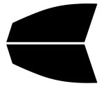 True Line Automotive Precut Window Tint Kit Nano Compatible With Dodge Dart Sedan 2013-2017 Year 5% Fronts Only