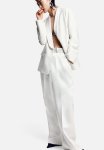 Satin Trousers - White