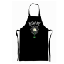 004 Custom Printed Black Apron