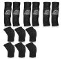 Volleyball Knee Pads And Arm Sleeves Protective Set Black 3 Sets
