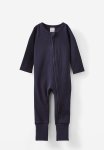 Cotton On The Long Sleeve Rib Romper - Navy Ink