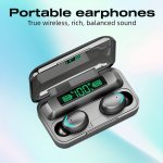 Briame Tws Wireless Earbuds With Hi-fi Stereo Sound Touch Control & Volume Control Wireless Charging Case Non-waterproof Sound I